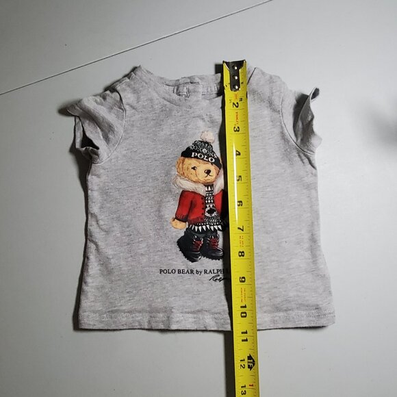 Polo Ralph Lauren Winter Holiday Bear Cotton T-Shirt sz 3months baby - Picture 4 of 16